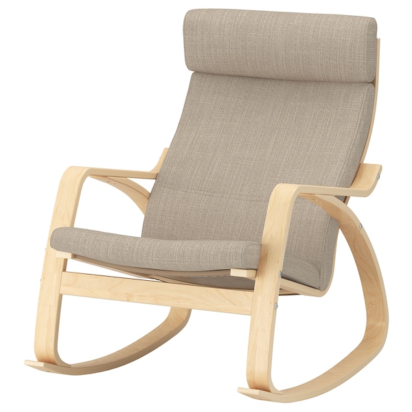 IKEA POÄNG rocking chair, birch veneer/Hillared beige , IKEA Sale | 21498ZIKU