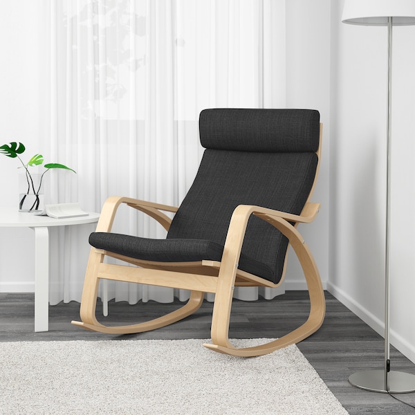 IKEA POÄNG rocking chair, birch veneer/Hillared anthracite , IKEA Sale | 13967PBJD