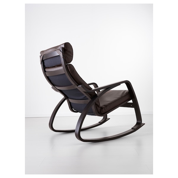 IKEA POÄNG rocking chair, black-brown/Glose dark brown , IKEA Sale | 18504EMBP