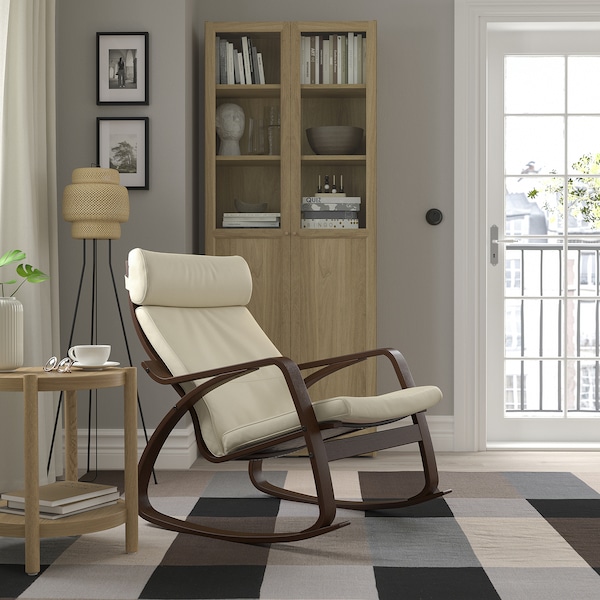 IKEA POÄNG rocking chair, brown/Glose off-white , IKEA Sale | 86142SWDR