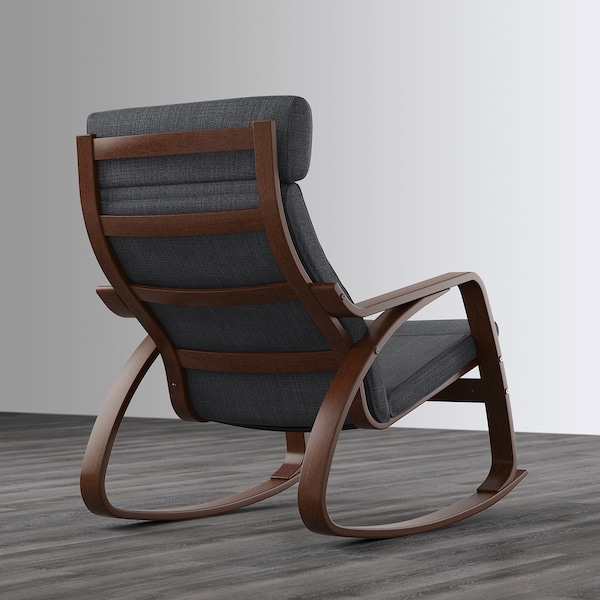 IKEA POÄNG rocking chair, brown/Hillared anthracite , IKEA Sale | 45390GEUJ