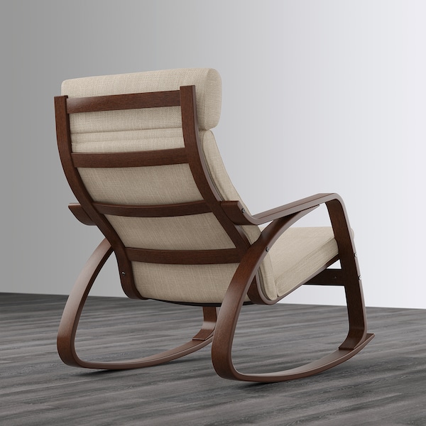 IKEA POÄNG rocking chair, brown/Hillared beige , IKEA Sale | 16704NUAB