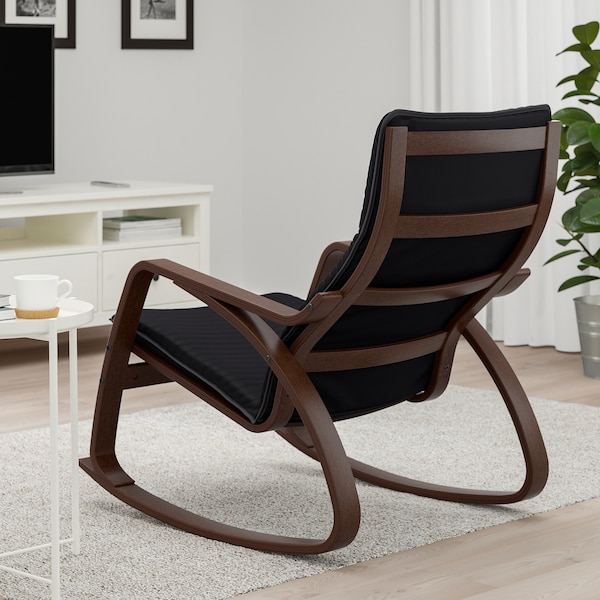 IKEA POÄNG rocking chair, brown/Knisa black , IKEA Sale | 31849ODEZ