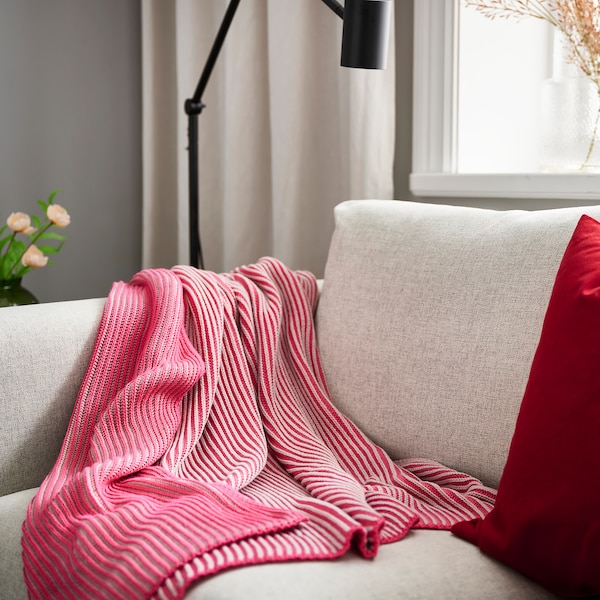 IKEA PRAKTFJÄRIL throw, pink, 51x67 in , IKEA Sale | 67125QZXD