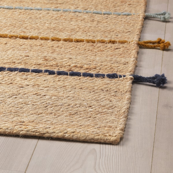 IKEA RAKLEV rug, flatwoven, handmade natural/multicolor, 2'4 inx5'3 in , IKEA Sale | 97502BXEL