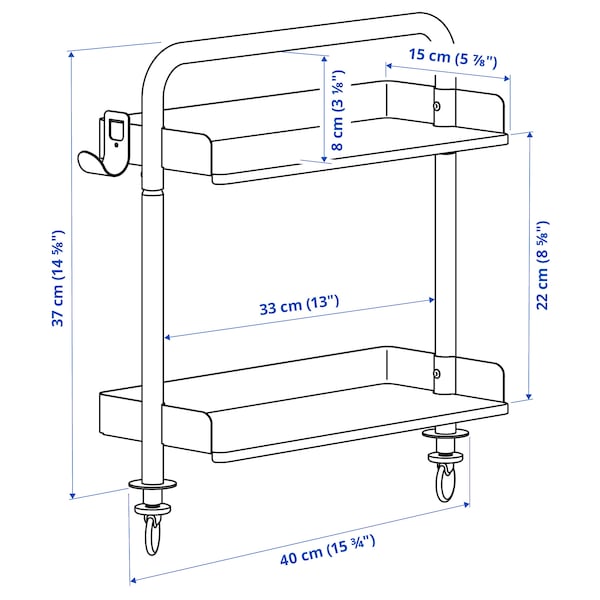 IKEA RELATERA add-on unit, light gray-green, 15 3/4x14 5/8 in , IKEA Sale | 57649QMCP