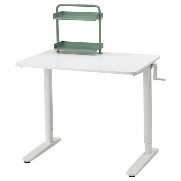 IKEA RELATERA desk combination sit/stand, white, 35 3/8x23 5/8 in , IKEA Sale | 91564EASQ