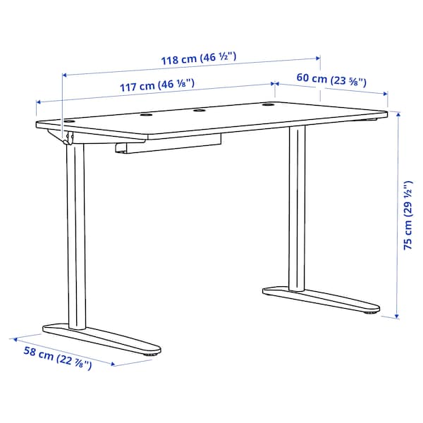 IKEA RELATERA desk combination, white, 46 1/8x23 5/8 in , IKEA Sale | 81659RYPN