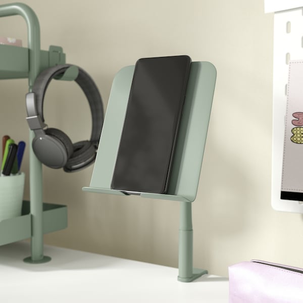 IKEA RELATERA 'phone/tablet holder, with clamp/light gray-green , IKEA Sale | 78019JLFG