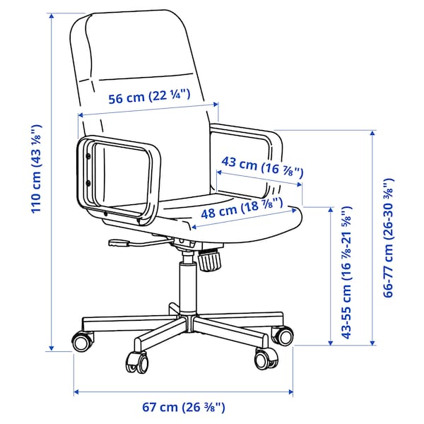 IKEA RENBERGET swivel chair, Bomstad black , IKEA Sale | 45132NOBJ