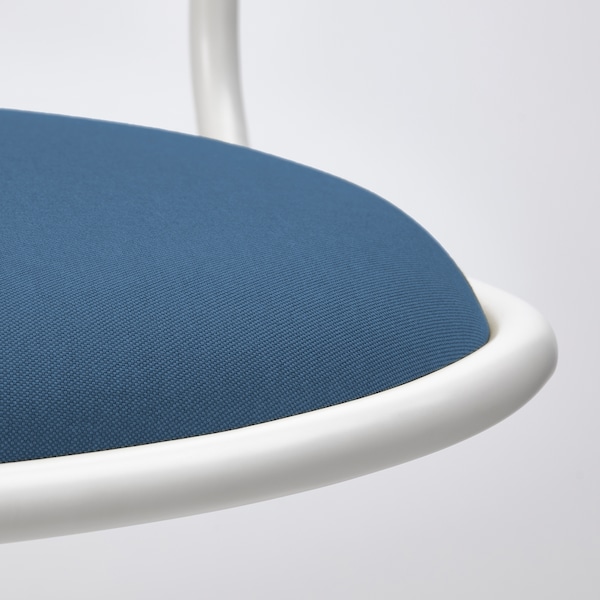 IKEA ÖRFJÄLL swivel chair, white/Vissle dark blue , IKEA Sale | 76084BIVH