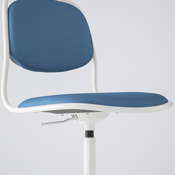 IKEA ÖRFJÄLL swivel chair, white/Vissle dark blue , IKEA Sale | 76084BIVH