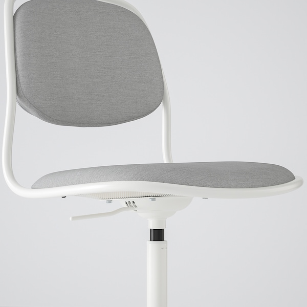 IKEA ÖRFJÄLL swivel chair, white/Vissle light gray , IKEA Sale | 96471UGLF