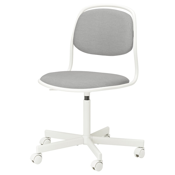 IKEA ÖRFJÄLL swivel chair, white/Vissle light gray , IKEA Sale | 96471UGLF