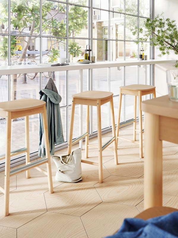 IKEA RÖNNINGE bar stool, birch, 29 1/2 in , IKEA Sale | 70532ZGDY