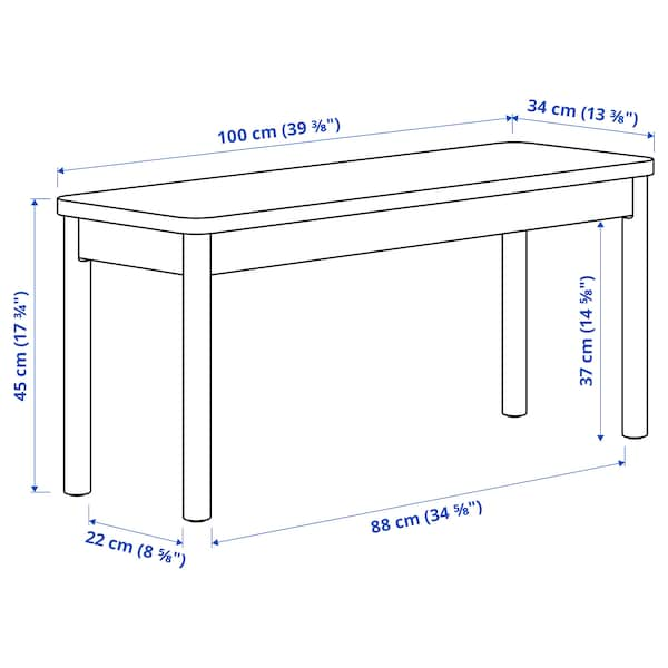 IKEA RÖNNINGE bench, birch, 39 3/8 in , IKEA Sale | 41235XJUH