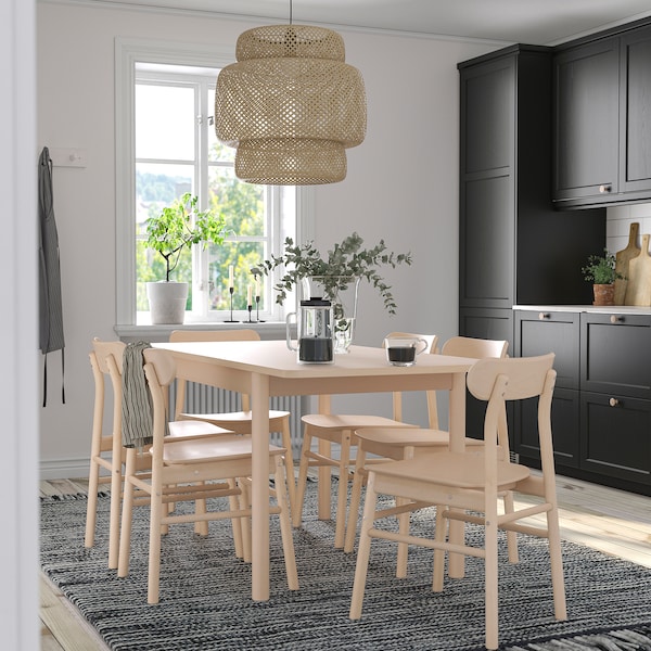 IKEA RÖNNINGE extendable table, birch, 46 1/2/68 1/8x30 3/4 in , IKEA Sale | 67534HVPM