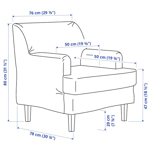 IKEA ROCKSJÖN armchair, Blekinge white , IKEA Sale | 24169KFIO