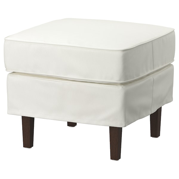 IKEA ROCKSJÖN armchair with ottoman, Blekinge white , IKEA Sale | 80256CJUQ