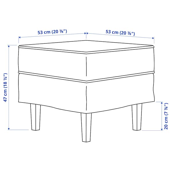 IKEA ROCKSJÖN ottoman, Kilanda light beige , IKEA Sale | 89013TSDE