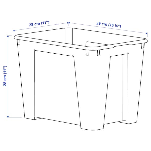 IKEA SAMLA box, clear, 15 ¼x11x11 in/6 gallon , IKEA Sale | 85749VYOE