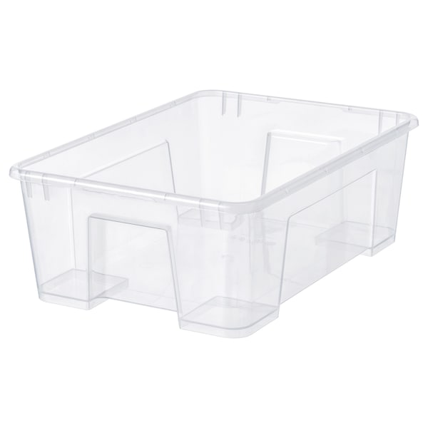 IKEA SAMLA box, clear, 15 ¼x11x5 ½ in/3 gallon , IKEA Sale | 25347VUTG