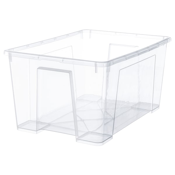 IKEA SAMLA box, clear, 22x15 ¼x11 in/12 gallon , IKEA Sale | 41802LCHQ