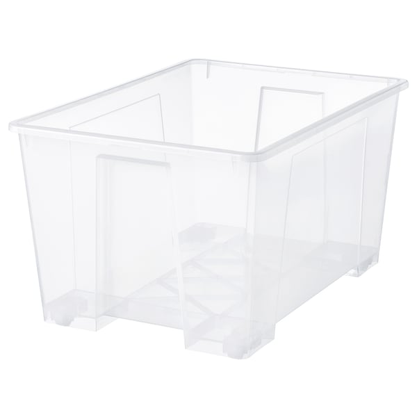 IKEA SAMLA box, clear, 30 ¾x22x17 in/34 gallon , IKEA Sale | 53742KNPX