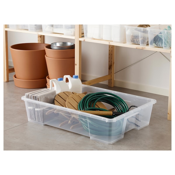 IKEA SAMLA box, clear, 30 ¾x22x7 in/15 gallon , IKEA Sale | 27104FWTB