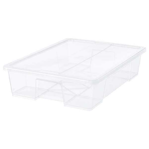 IKEA SAMLA box with lid, clear, 31x22 ½x7 in/15 gallon , IKEA Sale | 07359FOMS