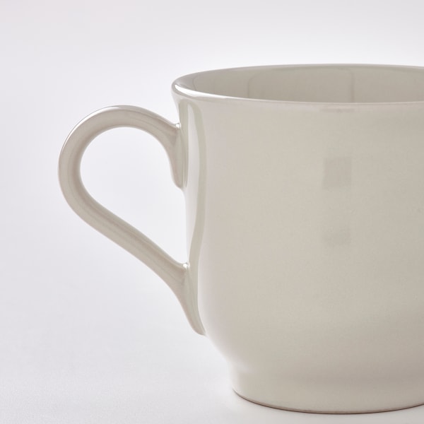 IKEA SANDSKÄDDA mug, light grey-beige, 9 oz , IKEA Sale | 29341QLXY