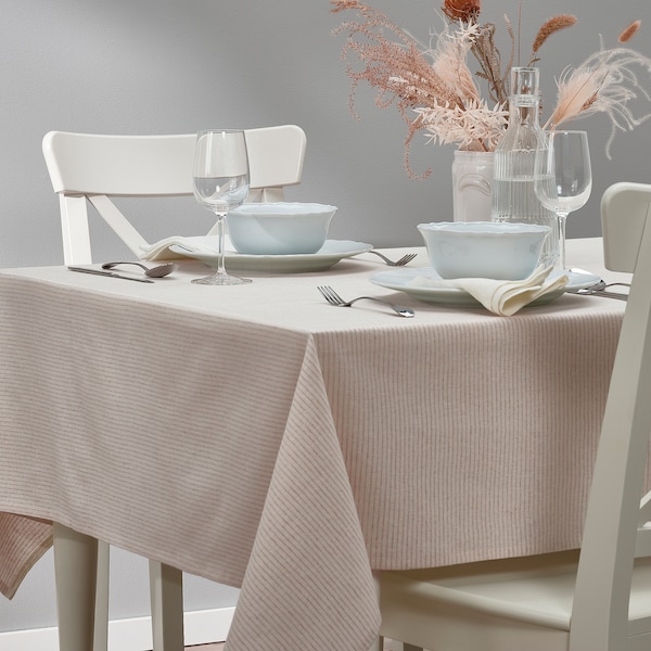 IKEA SILVERARV tablecloth, beige, 57x94 in , IKEA Sale | 03217JREC