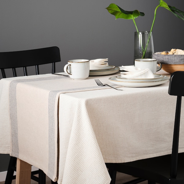 IKEA SILVERARV tablecloth, beige, 57x94 in , IKEA Sale | 03217JREC