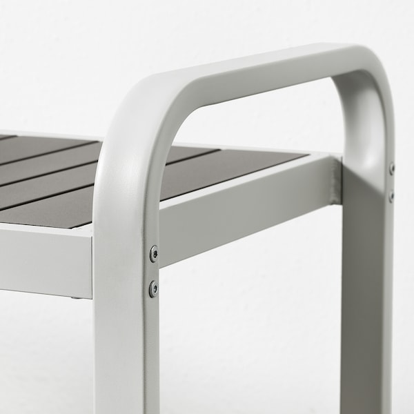 IKEA SJÄLLAND bench, outdoor, light gray/dark gray, 53 1/2 in , IKEA Sale | 76142VZWD