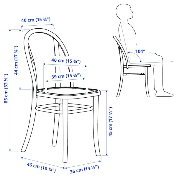 IKEA SKOGSBO chair, dark brown , IKEA Sale | 40963DEMP