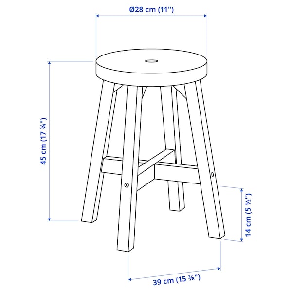 IKEA SKOGSTA Stool, acacia , IKEA Sale | 51792TQSU