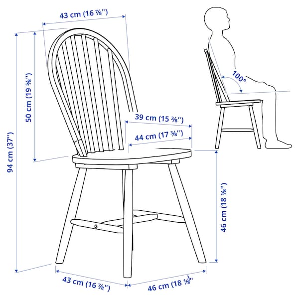 IKEA SKOGSTA chair, black , IKEA Sale | 38945XGAY