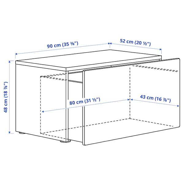 IKEA SMÅSTAD bench with toy storage, white/white, 35 3/8x20 1/2x18 7/8 in , IKEA Sale | 98632PBSC