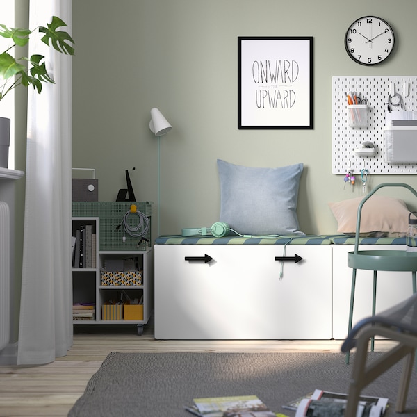 IKEA SMÅSTAD bench with toy storage, white/white, 35 3/8x20 1/2x18 7/8 in , IKEA Sale | 83092DJGO