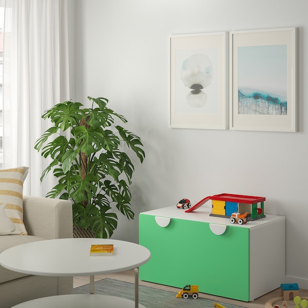 IKEA SMÅSTAD bench with toy storage, white/green, 35 3/8x20 1/2x18 7/8 in , IKEA Sale | 76029YAKM