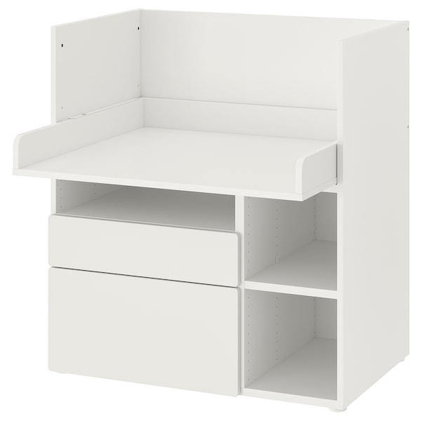 IKEA SMÅSTAD desk, white white/with 2 drawers, 35 3/8x31 1/2x39 3/8 in , IKEA Sale | 68453BQWV