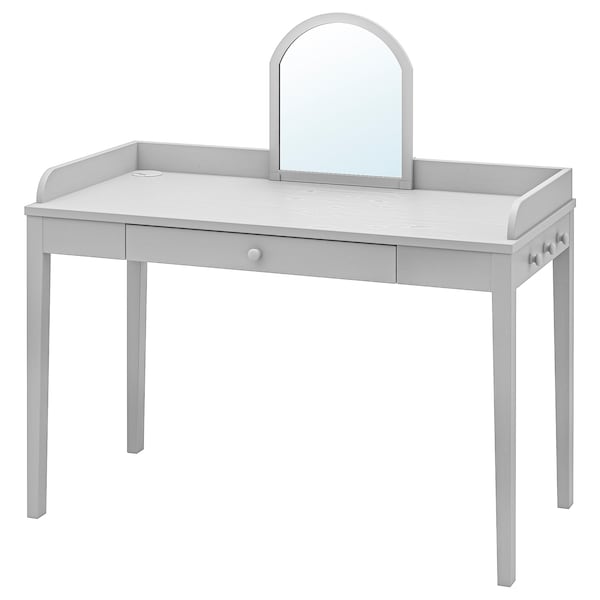 IKEA SMYGA desk with mirror, light gray, 48x23 5/8 in , IKEA Sale | 61029TGPU