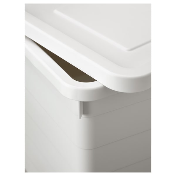 IKEA SOCKERBIT storage box with lid, white, 15x30x11 ¾ in , IKEA Sale | 07182SKZF