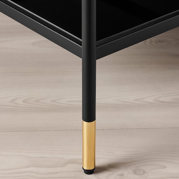 IKEA ÄSPERÖD coffee table, black/glass black, 45 1/4x22 7/8 in , IKEA Sale | 35679EJRY