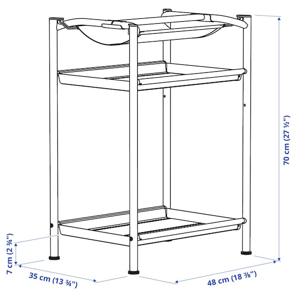 IKEA SPÄND table leg with storage, white , IKEA Sale | 10869KUFV