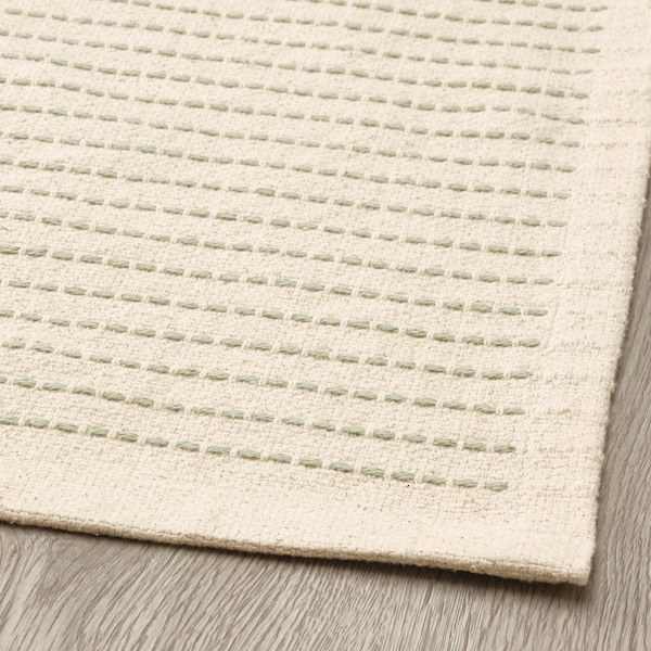 IKEA STARREKLINTE rug, flatwoven, natural/light green, 6'1 inx9'2 in , IKEA Sale | 43817IXTO