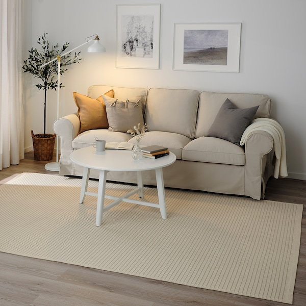 IKEA STARREKLINTE rug, flatwoven, natural/light green, 6'1 inx9'2 in , IKEA Sale | 43817IXTO