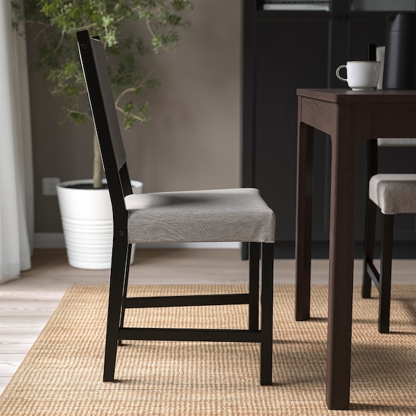 IKEA STEFAN chair, brown-black/Knisa gray/beige , IKEA Sale | 69801JFOA