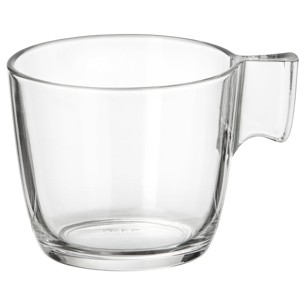 IKEA STELNA mug, clear glass, 8 oz , IKEA Sale | 17304DJVY