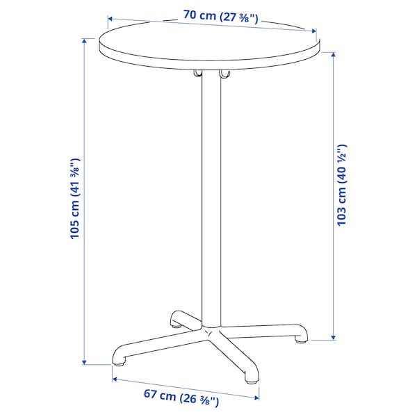 IKEA STENSELE bar table, anthracite/anthracite, 27 3/8 in , IKEA Sale | 64759IVSF